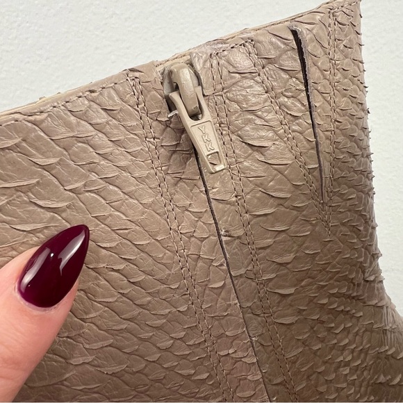 Matisse Caty Tan Snake Embossed Leather Boots - Picture 11 of 16